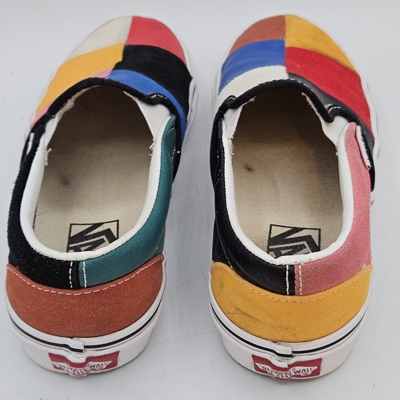 Vans Classic Slip On Patchwork Multi Color Womens 5.5 Mens 4 VN0A38F7VMF - Picture 10 of 15